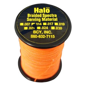 BCY Halo Neon Orange .014 120 yds. Braided Spectra Serving