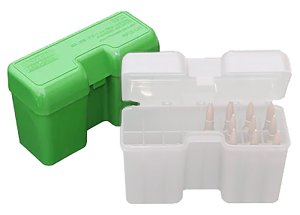 MTM 22 Round Green Flip-Top Ammo Box for 338 WSM, 45-70, 450 Marlin
