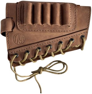 1791 HUNT HNTBA12BRWR Butt Cuff 12 ga 4-Shell Brown Suede Cheekpiece