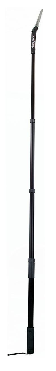 Lightweight Hooyman 655227 Extendable Tree Saw, 10' High Carbon SK5 Steel MegaBite Blade, I-Beam Aluminum, Black