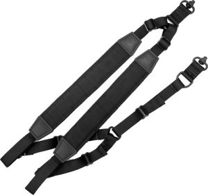 Grovtec GTSL118 MOLLE Backpack Sling with Push Button Swivels Black