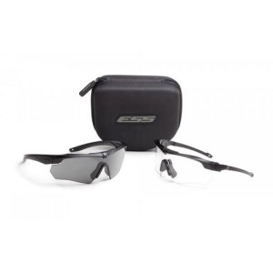 ESS Crossbow Suppressor 2X+ Kit Ballistic Eyeshield Black Frame