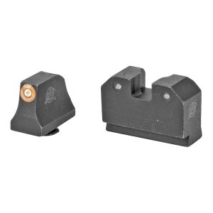 XS Sights GLR021P6N R3D Night Sights Glock Green Tritium Orange Front