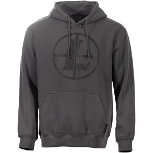 Leupold 185880 Distressed Reticle Hoodie Gunmetal Small