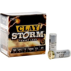 Fiocchi Clay Storm 12 Gauge 2.75In 1-1/8oz #7.5 1200FPS 25/Box