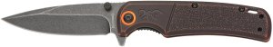 Browning 3220581B Knife, Slim Wash Orange/Black Blade