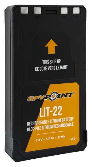 SPYPOINT LIT-22 7.4V 5.4Ah Rechargeable Lithium Battery FLEX
