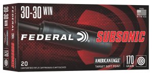 Federal Premium Ammunition 30-30 WIN 170gr SP Subsonic 20rd