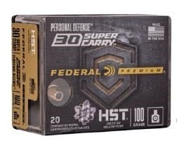 Federal Premium Ammunition P30HST1S HST 30 Super Carry 100gr JHP