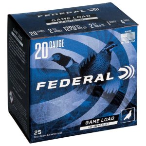 Federal H2044 Game-Shok 20 Gauge 2.75 in 1 oz #4 Shot 25 Rounds