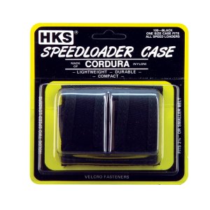 HKS 100B Double Cordura Speedloader Case Hook-and-Loop Fits 2.25 In