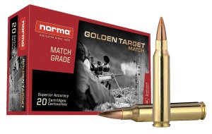 Norma 10157692 .223 Rem 69gr BTHP Golden Target Match Ammo 20 Rounds