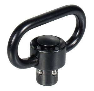 Leapers TLQDSW18 QD Sling Swivel Black 1.38" Push Button Steel