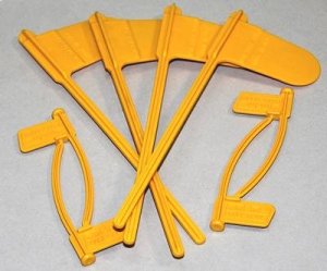 MTM Case-Gard Chamber Safety Indicator Flag Pack Bright Yellow 8 Pack