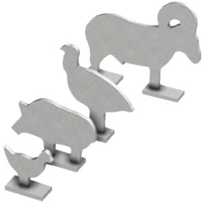 Birchwood Casey 47422 Silhouette Knock Over Targets 1/4" Steel 4pc Set