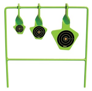 Shooting Made Easy SMEST22 Spinning Target Steel Black/Green .22 Caliber