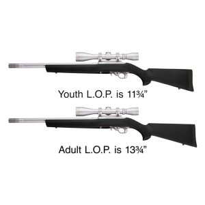 Hogue 22050 Youth Overmolded Rubber Stock .920 Dia Barrel Channel 34.5 In