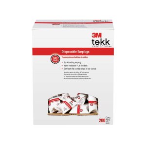 3M Peltor 90581H200-C E.A.R. Soft Foam Ear Plugs, 200-Pack, NRR 29dB