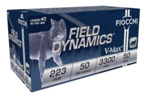 Fiocchi Field Dynamics 223Rem 50gr Hornady V-Max 50rd Box