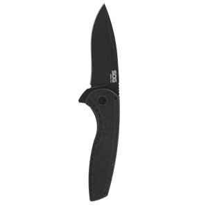 SOG SOG-14-41-05-43 Aegis FLK 2.0 3.5" Drop Point Black Stonewash Blade