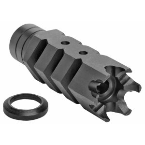 GSM Outdoors Shark .308 5/8x24 Black CNC Steel Muzzle Brake