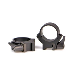 Warne 721LM 1" Medium QD Dovetail Rings Black 0.90" Height