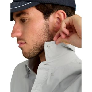 Huk Icon Short Sleeve Button Down Shirt Seagull M