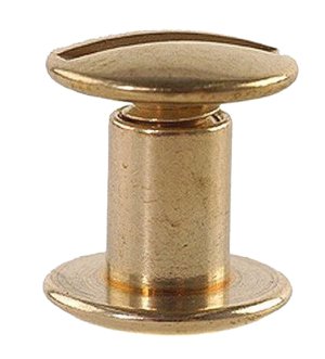 Uncle Mike's Brass Chicago Screws 24 Pack
