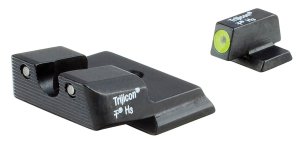 Trijicon HD Night Sight Set - Yellow Front, S&W M&P Shield, Green Tritium Lamps, 12-Year Warranty
