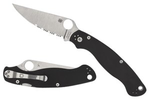 Spyderco C36GP2 Military2 4" Black G10 Scales S30V Blade
