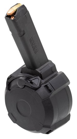 Magpul MAG1033-BLK PMAG D-50 GL9 50-Round Drum Magazine 9mm Glock
