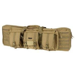 Rukx Gear ATICT36DGT Tactical 36" Double Gun Case Tan 600D Polyester