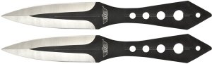 Camp Chef Uzi UZKTRWTZP Throwing Knives Black/Silver 8