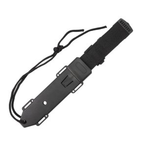 SOG Knives Pinnacle Bowie Fixed Knife 7-1/2 Clip Point Blade Black