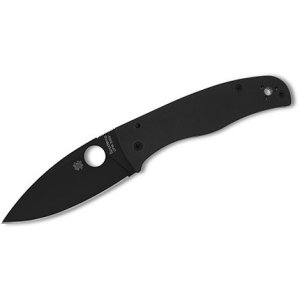Spyderco C263GPBK Bodacious Black G-10 Handle Black Blade Knife