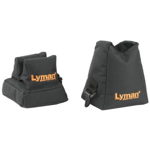 Lyman Crosshair Shooting Bag Combo Front & Rear Black Nylon
