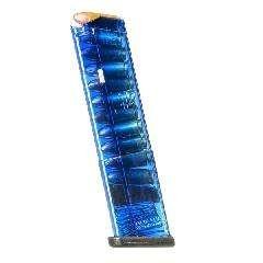 Elite Tactical Systems GLK-43-12BLU 9mm Luger 12-Round Translucent Blue