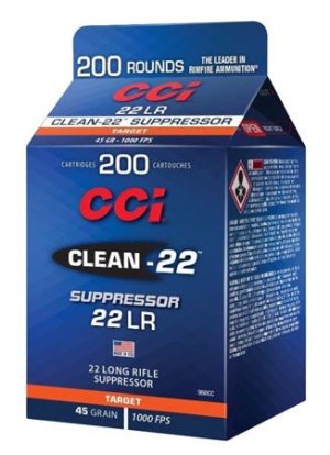 CCI 22 Long Rifle 45 Grain Lead Round Nose Polymer Coated 200 Rounds