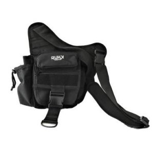 Rukx Gear ATICTSBB Single Strap Sling Bag Black 600D Polyester