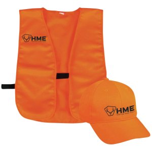 DNZ Products HME Orange Hi-Vis Vest & Hat Combo One Size