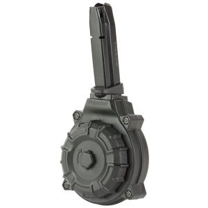 ProMag DRM-A102 40 S&W Drum Magazine, 50 Rounds, Polymer, Black