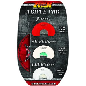 Zink Calls ZNK317 Triple Pak 3-Pack Lucky Wicked X-Lady Reeds