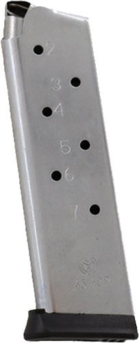 Metalform 1911457SRR 1911 .45ACP 7-Round Stainless Steel Magazine