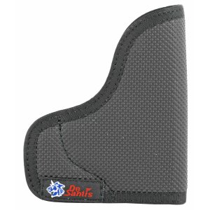 DeSantis N38BJG2Z0 Nemesis Pocket Holster Black Rubberized Fabric Right Hand