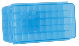 MTM Case-Gard P50SS9M24 Ammo Box 9mm 50 Rounds Clear Blue Polymer