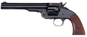 Taylors & Company Schofield 45 Colt 7 in Barrel Blued 6rd Walnut Grip
