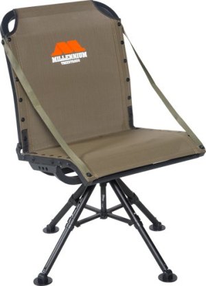 Millennium G400-00 Ground Blind Chair 360 deg Swivel Adjustable 4-Leg