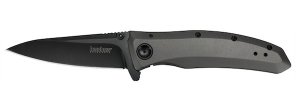 Kershaw 2200 GRID Folding Knife, 4Cr14, 3.7" Drop Point, SpeedSafe