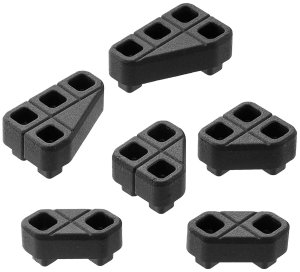 Magpul MAG1366-BLK DAKA Angled Block Kit, Black Polypropylene