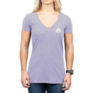 Magpul MAG1343-530-L Women's Orchid Heather V-Neck Tee L